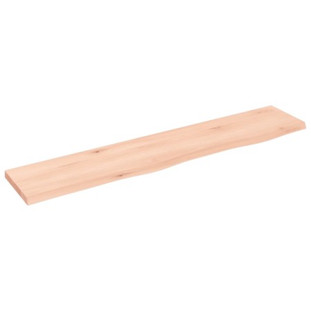 Estante de pared madera maciza de roble sin tratar 100x20x2 cm de vidaXL, Estantes y estanterías - Ref: Foro24-363557, Precio...
