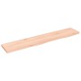 Estante de pared madera maciza de roble sin tratar 100x20x2 cm de vidaXL, Estantes y estanterías - Ref: Foro24-363557, Precio...