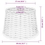 Pantalla para lámpara de techo mimbre marrón Ø40x26 cm de vidaXL, Pantallas para lámparas - Ref: Foro24-364377, Precio: 49,36...