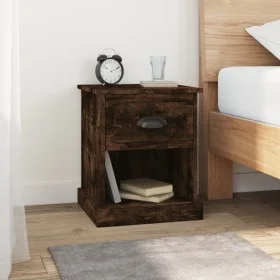 Mesita noche 2 uds madera contrachapada roble humo 39x39x47,5cm de vidaXL, Mesitas de noche - Ref: Foro24-816139, Precio: 55,...