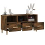 Mueble de TV madera contrachapada roble ahumado 102x36x50 cm en Muebles TV | Comprar online en Foru.es