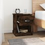 Mesita noche 2 uds madera contrachapada roble humo 39x39x47,5cm de vidaXL, Mesitas de noche - Ref: Foro24-816139, Precio: 56,...