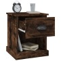 Mesita noche 2 uds madera contrachapada roble humo 39x39x47,5cm de vidaXL, Mesitas de noche - Ref: Foro24-816139, Precio: 56,...