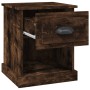 Mesita noche 2 uds madera contrachapada roble humo 39x39x47,5cm de vidaXL, Mesitas de noche - Ref: Foro24-816139, Precio: 56,...