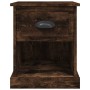 Mesita noche 2 uds madera contrachapada roble humo 39x39x47,5cm de vidaXL, Mesitas de noche - Ref: Foro24-816139, Precio: 56,...