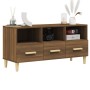 Mueble para TV madera contrachapada roble marrón 102x36x50 cm en Muebles TV | Comprar online en Foru.es