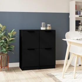 Black plywood sideboard 30x30x70 cm by vidaXL, Sideboards - Ref: Foro24-811172, Price: 67,28 €, Discount: %