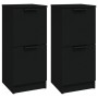 Aparador de madera contrachapada negro 30x30x70 cm de vidaXL, Aparadores - Ref: Foro24-811172, Precio: 64,26 €, Descuento: %