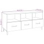 Mueble para TV madera contrachapada roble ahumado 102x35x50 cm en Muebles TV | Comprar online en Foru.es