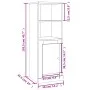 Aparador alto madera contrachapada negro 36x35,5x103,5 cm de vidaXL, Aparadores - Ref: Foro24-816321, Precio: 67,82 €, Descue...