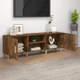 Mueble de TV madera contrachapada roble ahumado 150x30x30 cm en Muebles TV | Comprar online en Foru.es