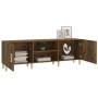 Mueble de TV madera contrachapada roble ahumado 150x30x30 cm en Muebles TV | Comprar online en Foru.es