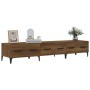 Mueble de TV madera contrachapada roble ahumado 150x34,5x30 cm en Muebles TV | Comprar online en Foru.es