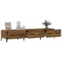 Mueble de TV madera contrachapada roble ahumado 150x34,5x30 cm en Muebles TV | Comprar online en Foru.es
