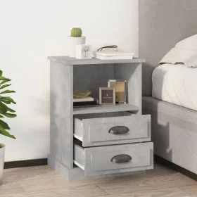 Bedside tables 2 units concrete gray 43x36x60 cm by vidaXL, Nightstands - Ref: Foro24-816337, Price: 83,16 €, Discount: %