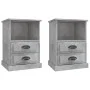 Mesitas de noche 2 unidades gris hormigón 43x36x60 cm de vidaXL, Mesitas de noche - Ref: Foro24-816337, Precio: 83,16 €, Desc...