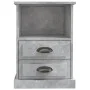 Mesitas de noche 2 unidades gris hormigón 43x36x60 cm de vidaXL, Mesitas de noche - Ref: Foro24-816337, Precio: 83,16 €, Desc...