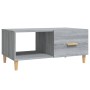 Mesa de centro madera de ingeniería gris Sonoma 89,5x50x40 cm en Mesas de centro | Comprar online en Foru.es