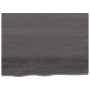 Estante pared madera roble tratada marrón oscuro 80x60x(2-6) cm de vidaXL, Estantes y estanterías - Ref: Foro24-363793, Preci...