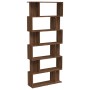 Estantería/Biombo madera contrachapada marrón roble 80x24x192cm de vidaXL, Librerías y estanterías - Ref: Foro24-816061, Prec...