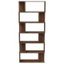 Estantería/Biombo madera contrachapada marrón roble 80x24x192cm de vidaXL, Librerías y estanterías - Ref: Foro24-816061, Prec...