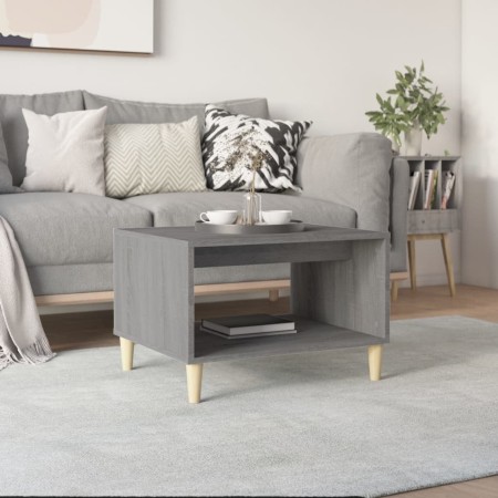 Mesa de centro madera contrachapada gris Sonoma 60x50x40 cm en Mesas de centro | Comprar online en Foru.es