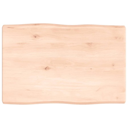 Tablero de mesa madera maciza borde natural 60x40x(2-4) cm de vidaXL, Tableros para mesas - Ref: Foro24-363864, Precio: 37,21...