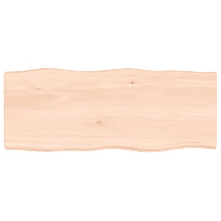 Tablero de mesa madera maciza borde natural 100x40x(2-6) cm de vidaXL, Tableros para mesas - Ref: Foro24-363883, Precio: 49,1...