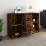 Aparador madera contrachapada roble ahumado 104,5x35,5x67,5 cm de vidaXL, Aparadores - Ref: Foro24-816237, Precio: 87,91 €, D...