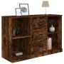 Aparador madera contrachapada roble ahumado 104,5x35,5x67,5 cm de vidaXL, Aparadores - Ref: Foro24-816237, Precio: 86,84 €, D...