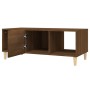 Mesa de centro madera contrachapada roble marrón 102x50x40 cm en Mesas de centro | Comprar online en Foru.es
