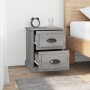 Mesitas de noche 2 uds madera contrachapada gris 39x39x47,5 cm de vidaXL, Mesitas de noche - Ref: Foro24-816157, Precio: 75,3...