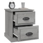 Mesitas de noche 2 uds madera contrachapada gris 39x39x47,5 cm de vidaXL, Mesitas de noche - Ref: Foro24-816157, Precio: 75,3...
