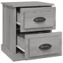 Mesitas de noche 2 uds madera contrachapada gris 39x39x47,5 cm de vidaXL, Mesitas de noche - Ref: Foro24-816157, Precio: 75,3...