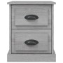 Mesitas de noche 2 uds madera contrachapada gris 39x39x47,5 cm de vidaXL, Mesitas de noche - Ref: Foro24-816157, Precio: 75,3...
