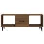 Mesa de centro madera contrachapada marrón roble 102x50x40 cm en Mesas de centro | Comprar online en Foru.es