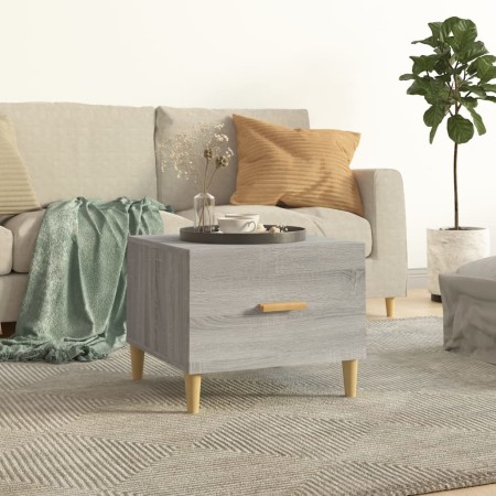 Mesa de centro madera contrachapada gris Sonoma 50x50x40 cm en Mesas de centro | Comprar online en Foru.es