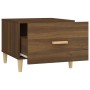 Mesa de centro madera contrachapada roble marrón 50x50x40 cm en Mesas de centro | Comprar online en Foru.es