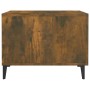 Mesas de centro con patas metal 2 uds roble ahumado 50x50x40 cm en Mesas de centro | Comprar online en Foru.es
