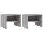 Mesitas de noche 2 uds contrachapada gris Sonoma 40x30x30 cm de vidaXL, Mesitas de noche - Ref: Foro24-815240, Precio: 35,68 ...