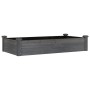 Jardinera arriate forro madera maciza abeto gris 120x60x25 cm de vidaXL, Maceteros y jardineras - Ref: Foro24-364291, Precio:...