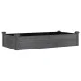 Jardinera arriate forro madera maciza abeto gris 120x60x25 cm de vidaXL, Maceteros y jardineras - Ref: Foro24-364291, Precio:...