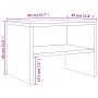 Mesitas de noche 2 uds contrachapada gris Sonoma 40x30x30 cm de vidaXL, Mesitas de noche - Ref: Foro24-815240, Precio: 35,68 ...
