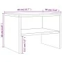 Mesitas de noche 2 uds contrachapada gris Sonoma 40x30x30 cm de vidaXL, Mesitas de noche - Ref: Foro24-815240, Precio: 35,11 ...