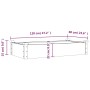 Jardinera arriate forro madera maciza abeto gris 120x60x25 cm de vidaXL, Maceteros y jardineras - Ref: Foro24-364291, Precio:...