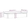 Jardinera arriate forro madera maciza abeto gris 120x60x25 cm de vidaXL, Maceteros y jardineras - Ref: Foro24-364291, Precio:...