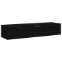 Armario de pared madera contrachapada negro 102x30x20 cm de vidaXL, Estantes y estanterías - Ref: Foro24-811404, Precio: 83,4...