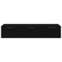 Armario de pared madera contrachapada negro 102x30x20 cm de vidaXL, Estantes y estanterías - Ref: Foro24-811404, Precio: 83,4...