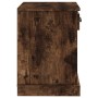 Mesita de noche color roble ahumado 43x36x50 cm de vidaXL, Mesitas de noche - Ref: Foro24-816354, Precio: 43,89 €, Descuento: %