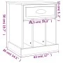 Mesita de noche color roble ahumado 43x36x50 cm de vidaXL, Mesitas de noche - Ref: Foro24-816354, Precio: 43,37 €, Descuento: %